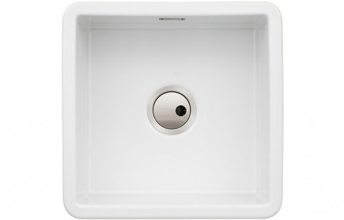 Abode Sandon 1B Ceramic Undermount/Inset Sink - White