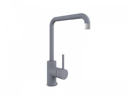 Cascata Square Spout Chrome Purquartz Matalic Grey