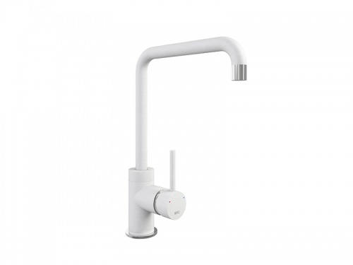 Cascata Square Spout Chrome Purquartz White