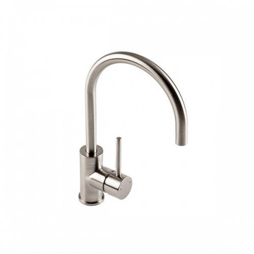 Courbe Curved Spout Brushed Steel
