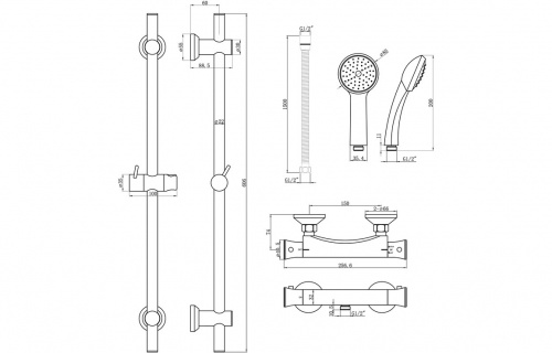 Solway Thermostatic Bar Mixer Shower