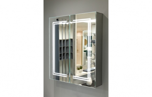 Suka 600mm 2 Door Front-Lit LED Mirror Cabinet
