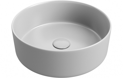 Hope 355Mm Ceramic Washbowl & Waste - Matt Grey