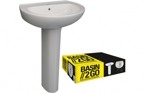 TradeFit 573X460Mm 1Th Basin & Full Pedestal