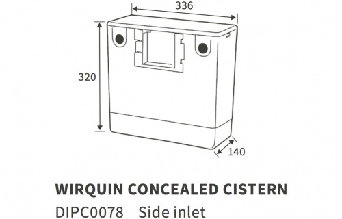 Wirquin Concealed Cistern (Side Inlet)