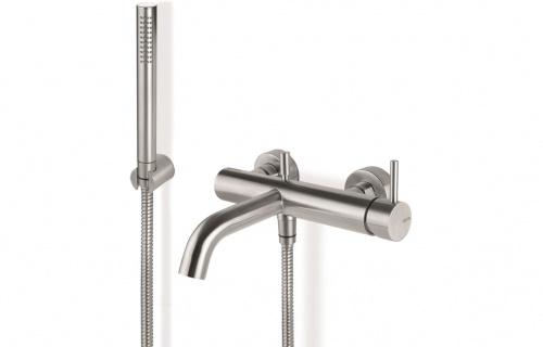 Vema Tiber Wall Mounted Bath/Shower Mixer - St/Steel