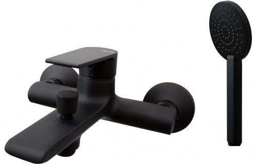 Vema Timea Wall Mounted Bath/Shower Mixer - Matt Black