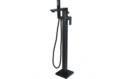 Irene Floor Standing Bath/Shower Mixer - Matt Black