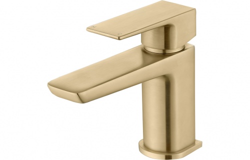 Irene Mono Cloakroom Basin Tap - Brushed Brass
