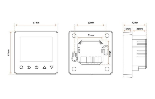 Smart WiFi Thermostat - White