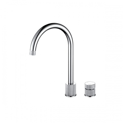 Finire Knurled Two Hole Tap Chrome