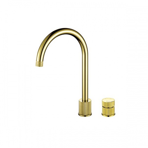 Finire Knurled Two Hole Tap Gold/Brass