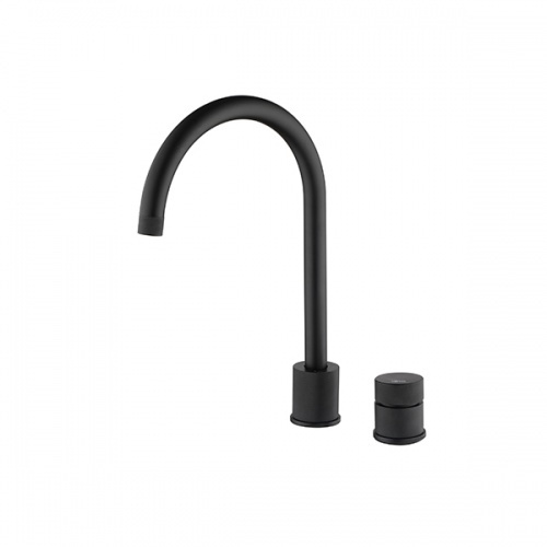 Finire Knurled Two Hole Tap Matte Black