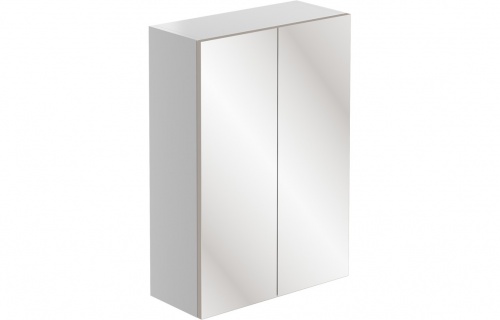 Nebo 500mm Mirrored Wall Unit - White Gloss