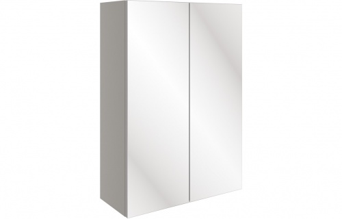 Nebo 500mm Mirrored Wall Unit - Pearl Grey Gloss