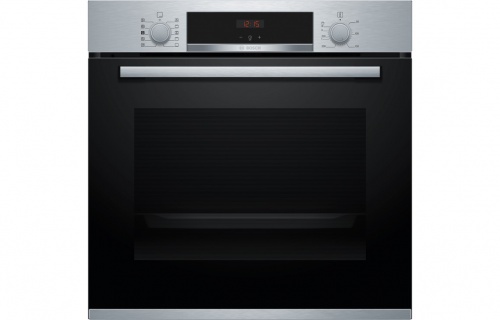 Bosch Series 4 HRS534BS0B Single Electric Oven w/Added Steam - Brushed Steel