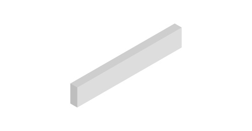 Mantle Bottom Rails 50 X 300 X 20 (X2) For Working Mantle - Jefferson Ivory