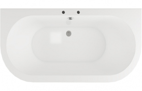 Fern Freestanding Back To Wall 1700x800x600mm 2TH Bath w/Feet - White