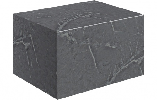 Nature 600mm Wall Hung Storage Drawer - Grey Marble