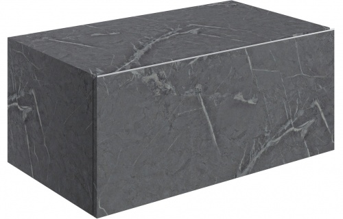 Nature 800mm Wall Hung Storage Drawer - Grey Marble