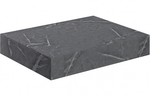 Nature 600mm Wall Hung Basin Shelf - Grey Marble