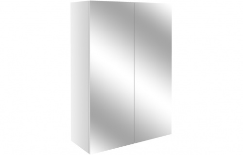 Albia 500mm Mirrored Unit - White Gloss