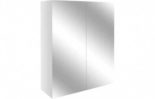 Albia 600mm Mirrored Unit - White Gloss