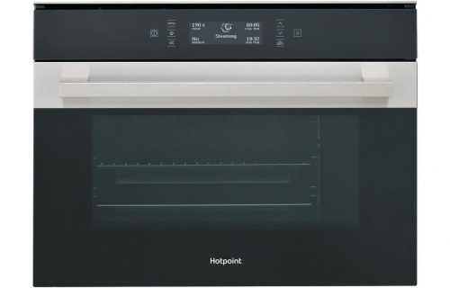 Hotpoint MS 998 IX H Combination Steam Oven - Black & St/Steel