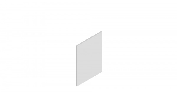 Plain End Panel 900 X 1200 X 18 - Strada Matte Painted Light Grey