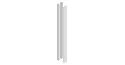 100Mm Box Pilaster Moulding Cap 3050 X 100 Zola Soft Matte White