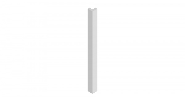 External Corner Post 685 X 46 X 46 Zola Soft Matte Dust Grey