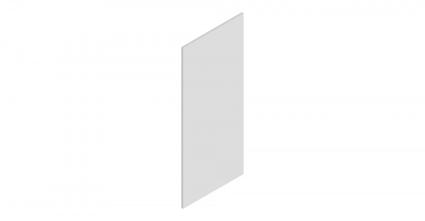 Plain End Panel 685 X 1200 X 18 Zola Gloss Dust Grey