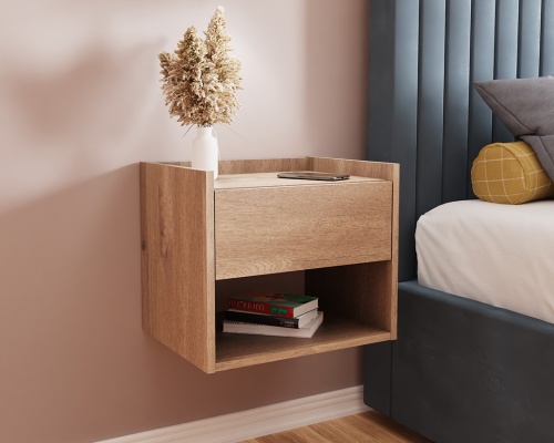 Harmony WALL MOUNTED PAIR OF BEDSIDE TABLES