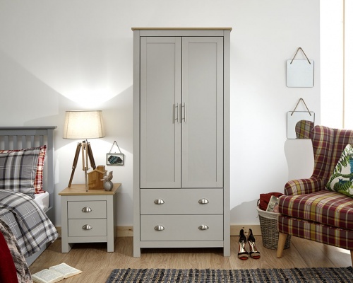 Lancaster 2 DOOR 2 DRAWER WARDROBE