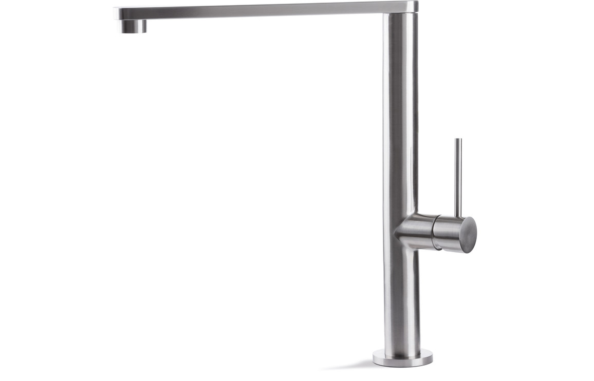 Prima+ Single Lever Flat Mixer Tap St/Steel