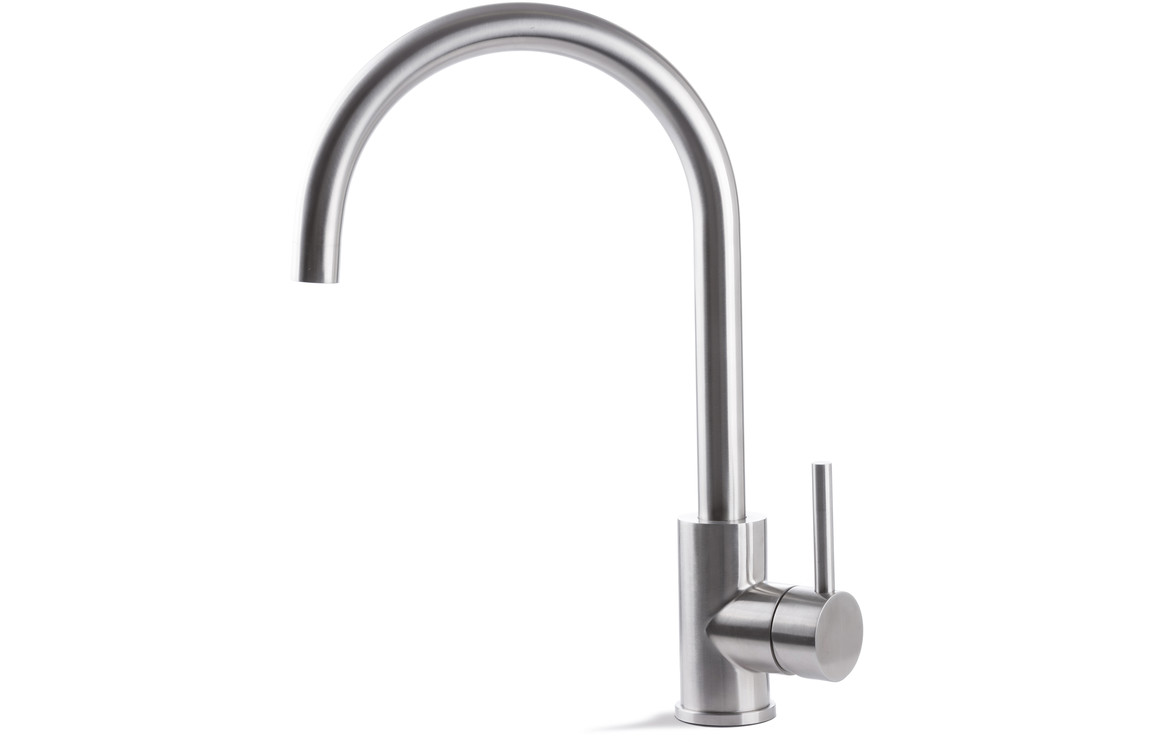 Prima+ Single Lever Round Mixer Tap St/Steel