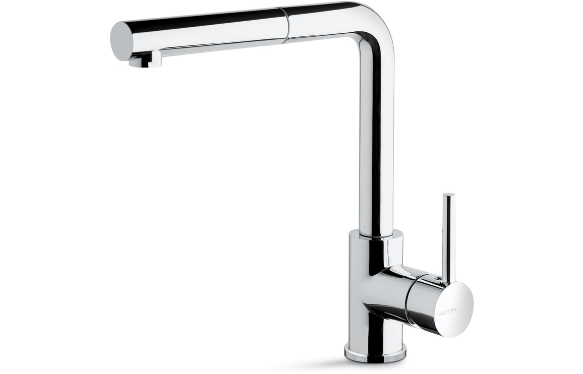 Prima+ Single Lever LShaped Mixer Tap W/Pull Out Chrome