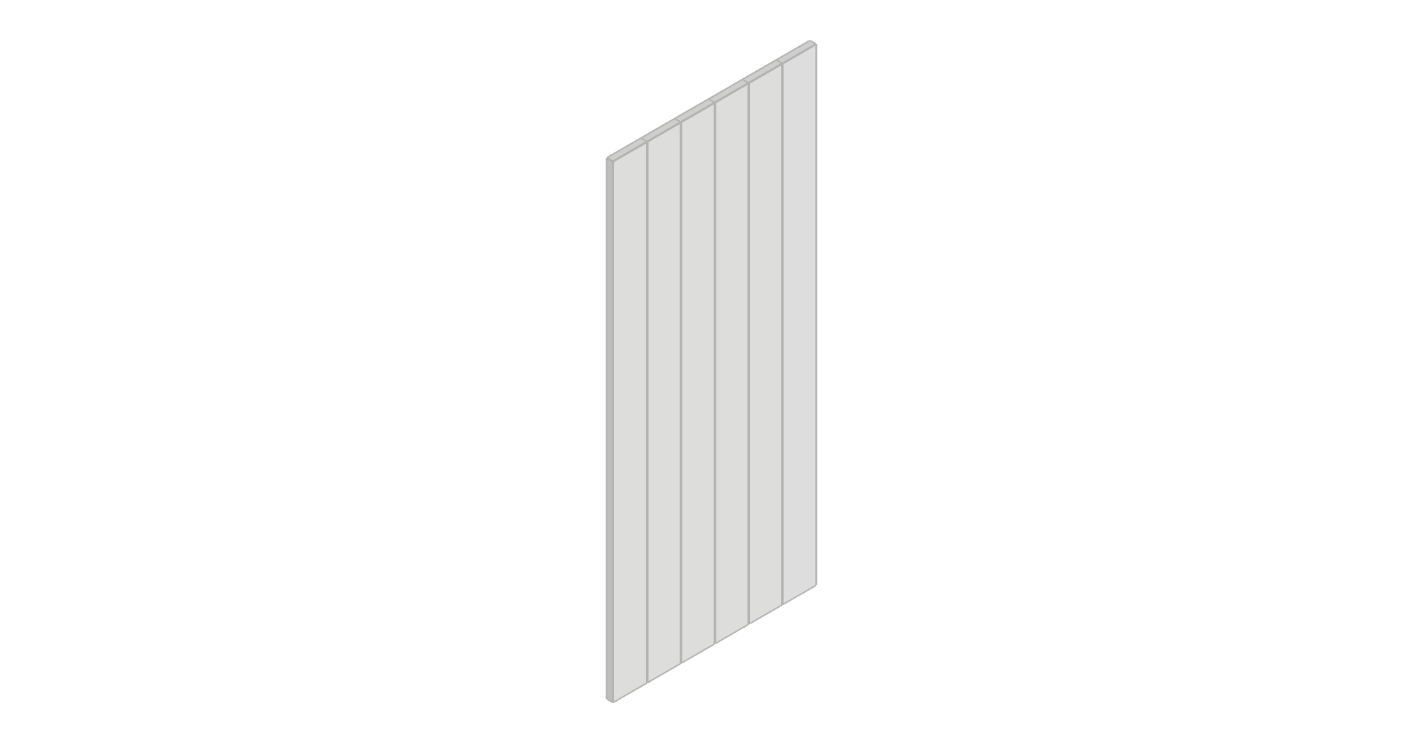 Beaded End Panel 900 X 1200 X 18* - Florence Light Grey