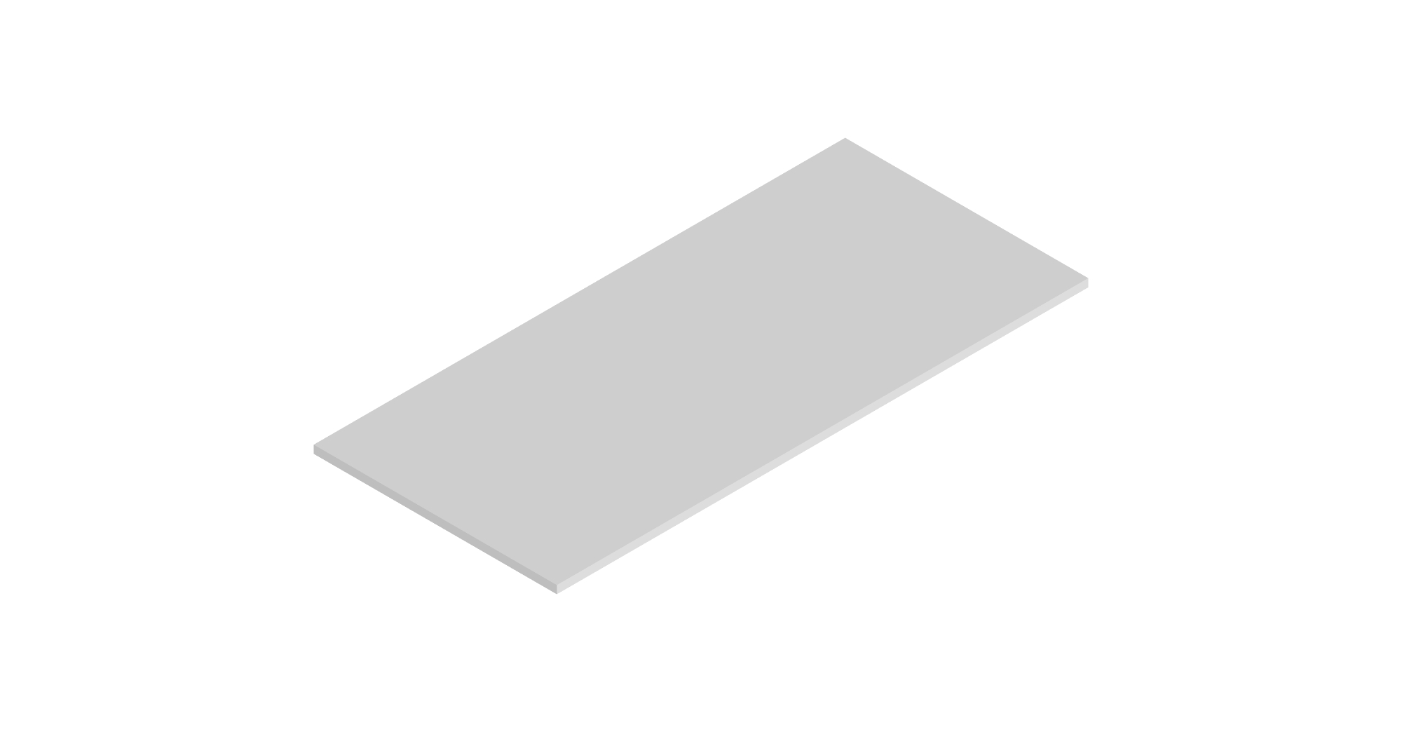 Under Panel 1200 X 549 X 18 For Working Mantle - Jefferson Ivory