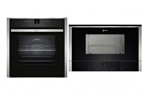 Neff N70 Pyrolytic Oven & Microwave Pack (B57CR22N0B & C17GR01N0B)