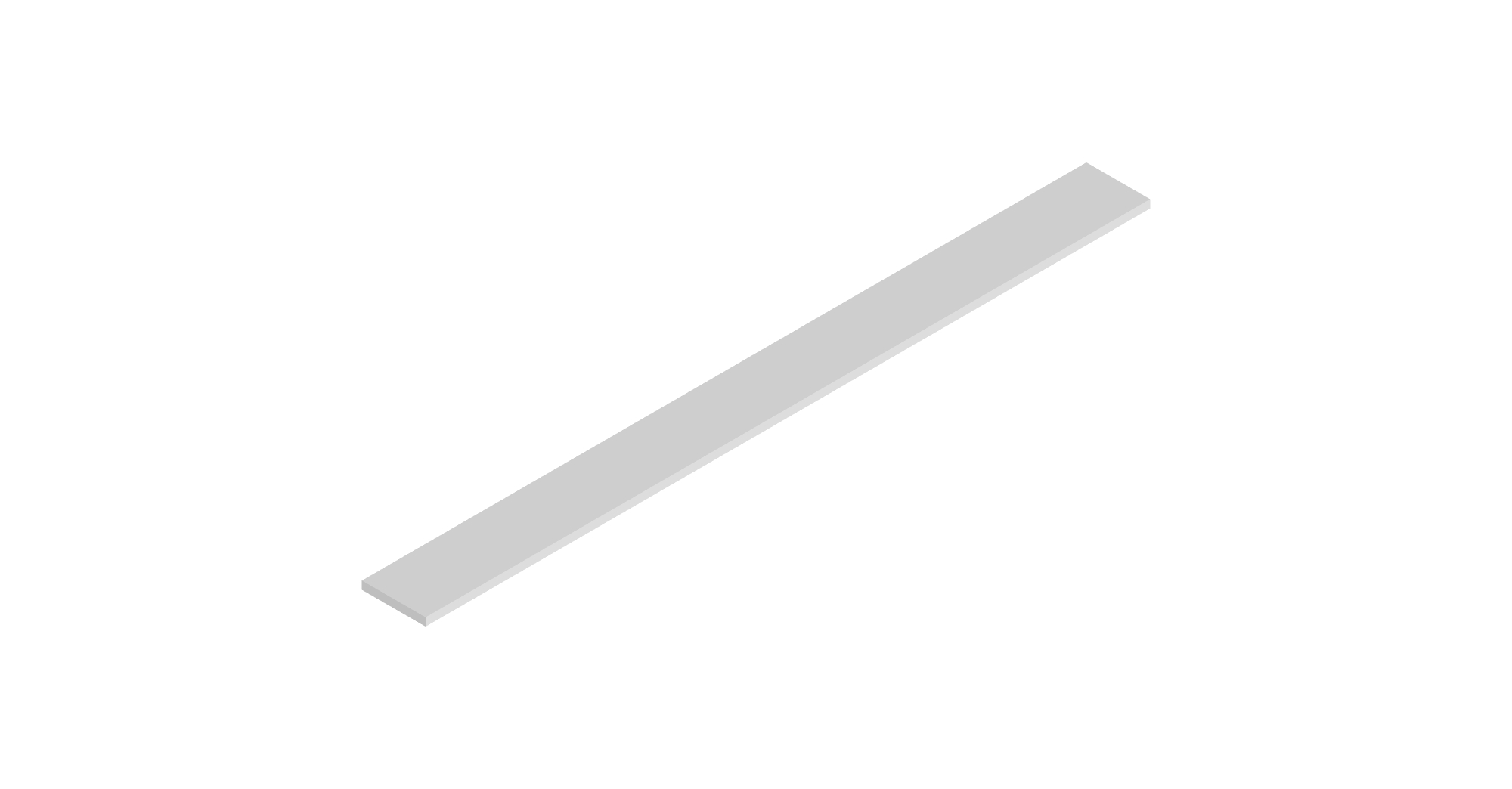 Mantle Shelf 1700 X 150 X 20 (X1) For Plant On Mantle - Wakefield Light Grey