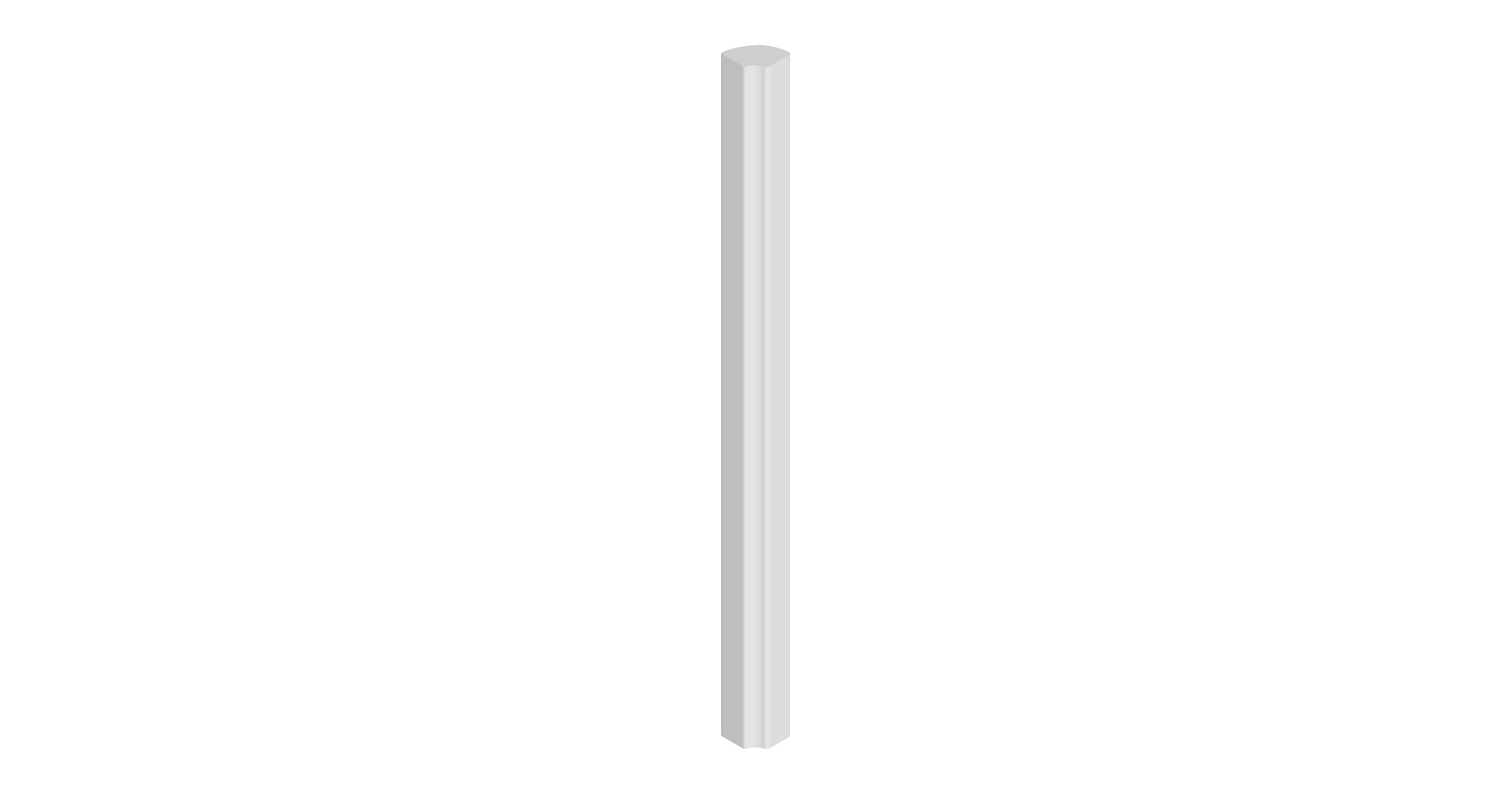 30Mm Corner Post 715 X 30 X 30 Zola Gloss Porcelain