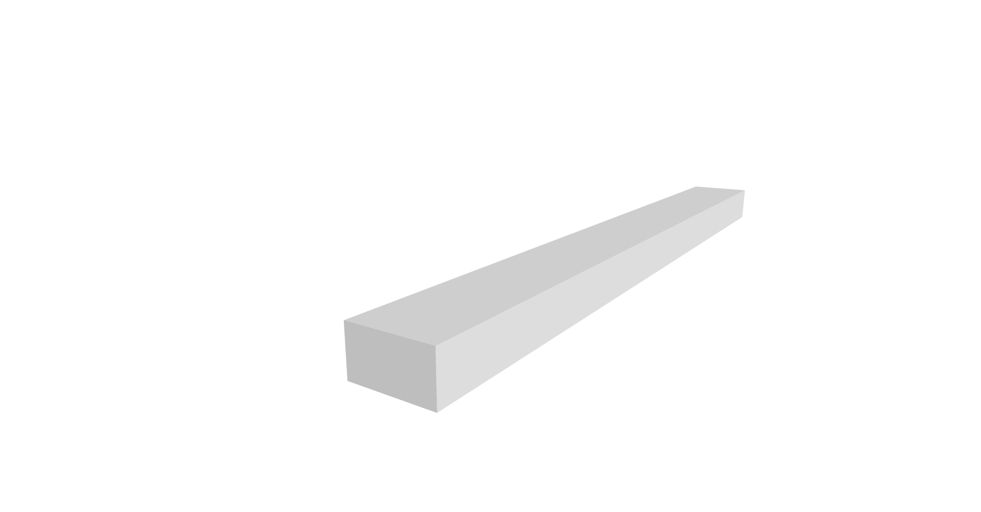 Cornice/Light Pelmet 28 X 3000 X 50 Zola Soft Matte White