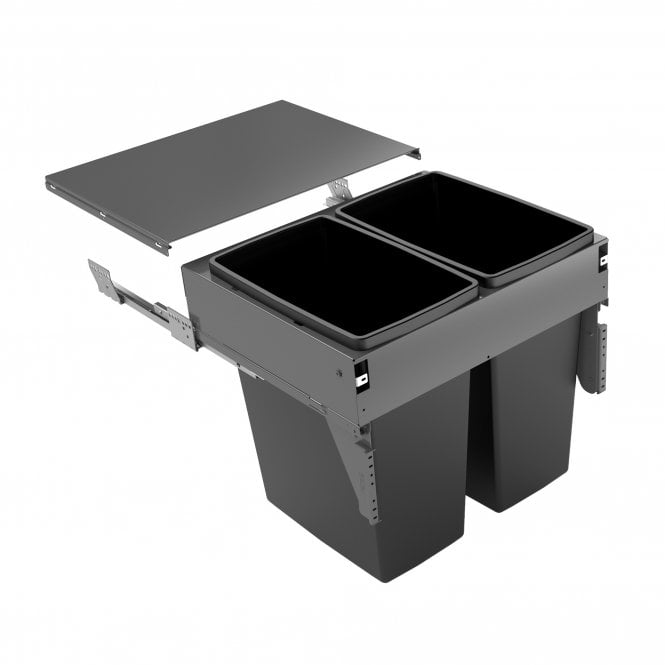 Integra 600Mm Under Soft Close Waste Bin 80L (2 X 40L)