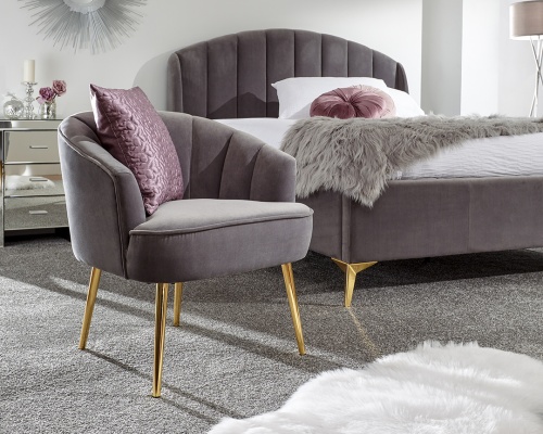 Grey bedroom chair discount the range